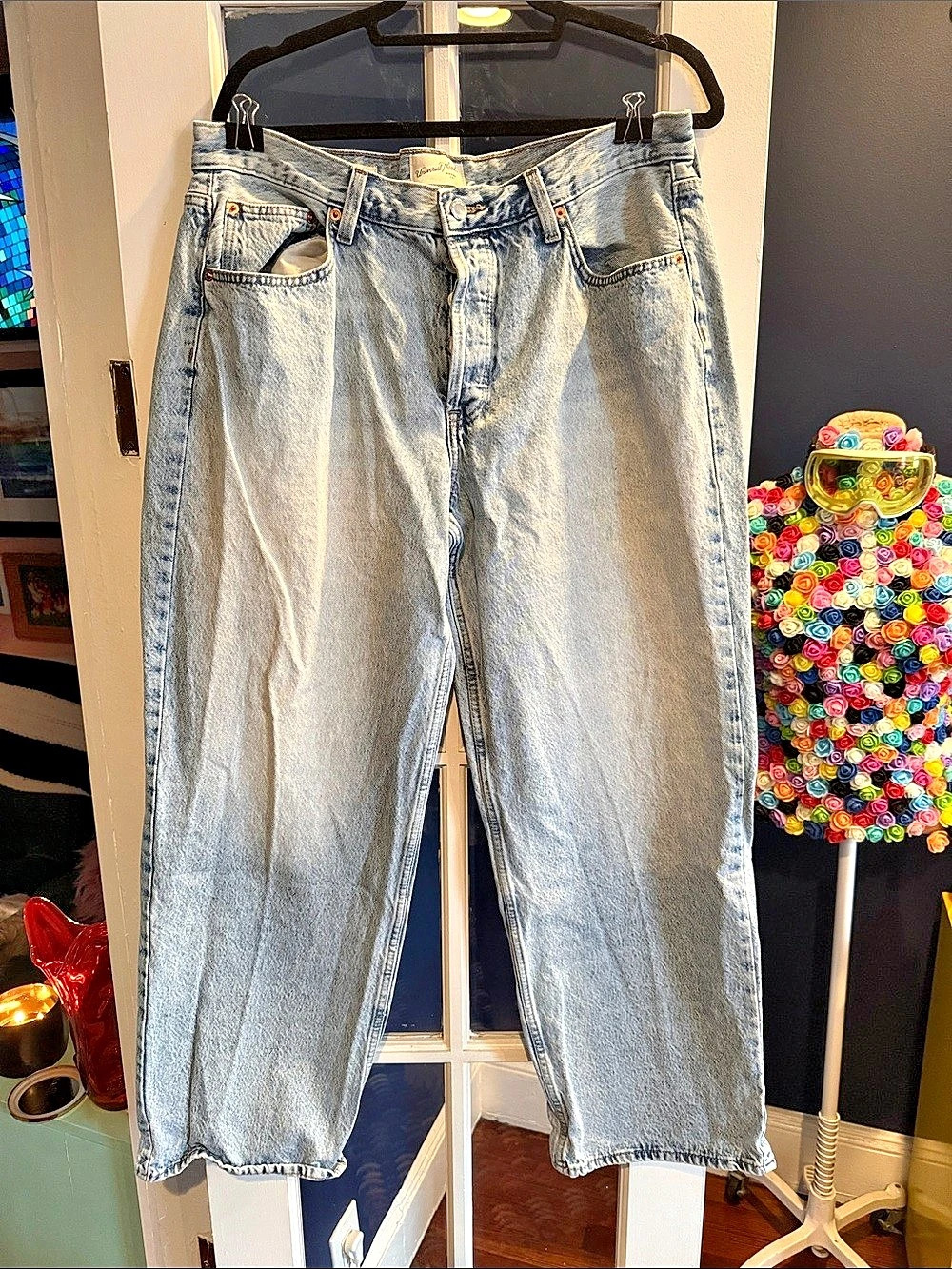 Universal Thread Women's High-Rise Wide Leg Jeans Blue